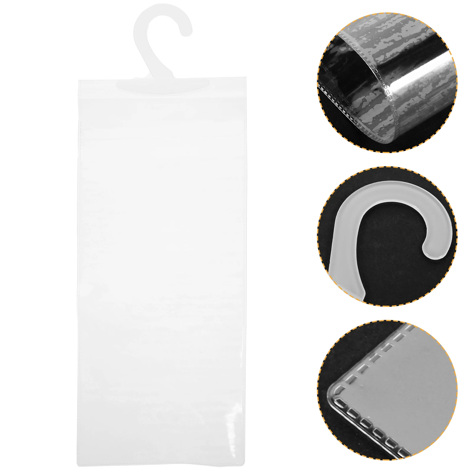 4pcs Pvc Transparent Hook Bag For Handicapped Placard Holder Car Display Permit Storage Folder Accessory