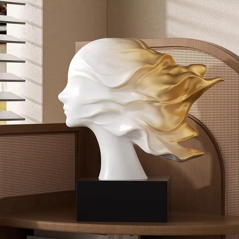 

Nordic Goddess of Love Freyja Bust Statue Resin Figure Sculpture for Living Room, Bedroom, Study, and Desk Decoration