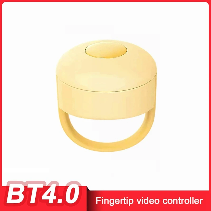 Controlador de vídeo con yema del dedo Bluetooth, página de vídeo corta, volteando como dispositivo, controlador de anillo de Control remoto para teléfono móvil