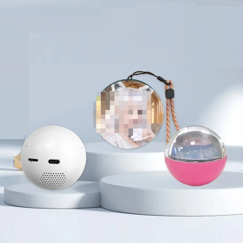 

Personalized playable electronic magic crystal ball 3d inch customized light video crystal ball