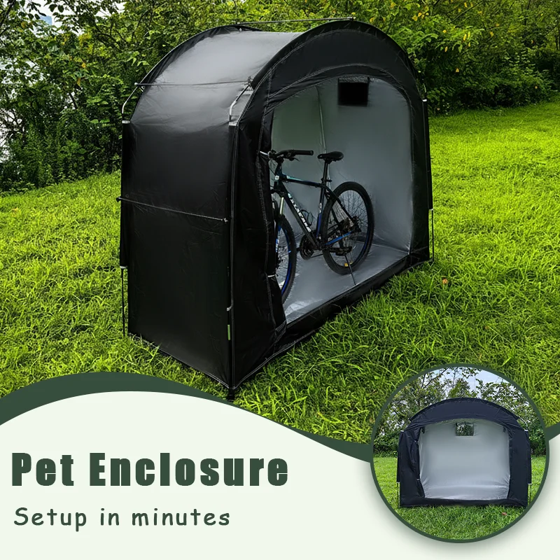 

Outdoor Bike Shelter Tent Portable Personal Protection Canopy with Thickened Oxford Cloth for Travel Hiking And Cycling