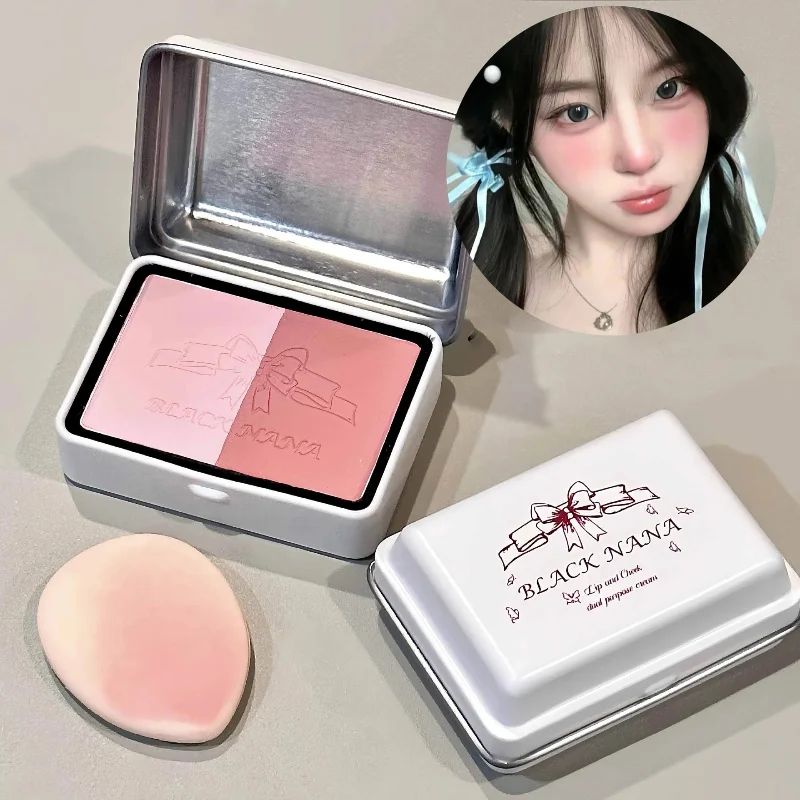 

Iron Box Blusher Mineral Powder Long-lasting Natural Cheek Contour Tint Pink Facial Color Blocking Blush Cosmetics Blush Palette
