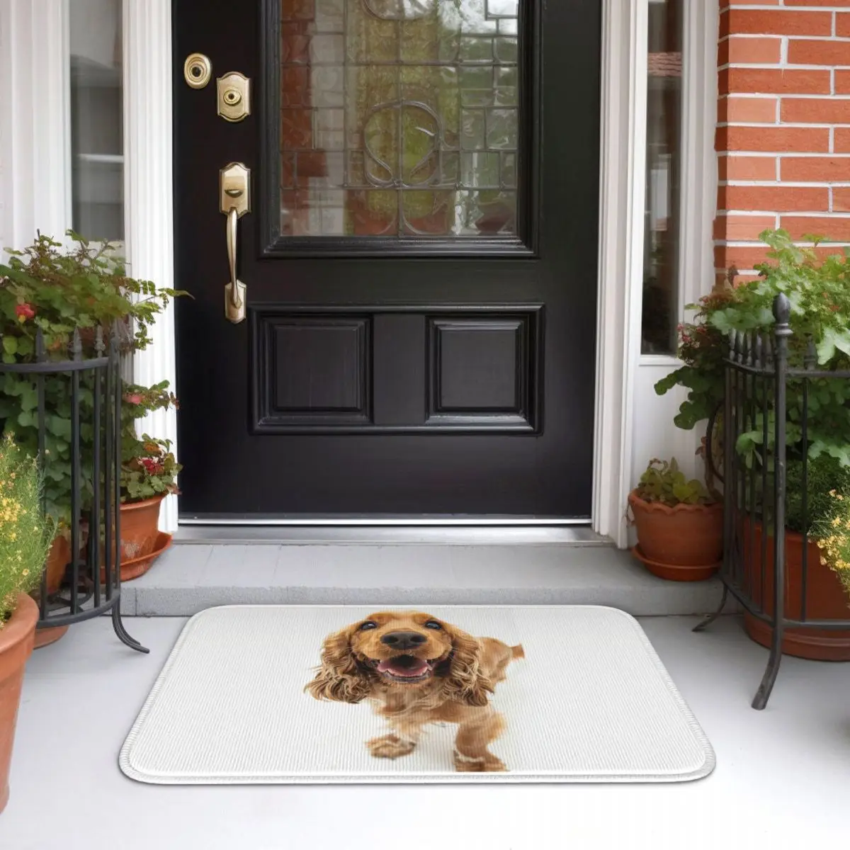 Tail Wagging Wisdom_ Nurturing Your Cocker Spaniel Spirit Tapis de sol antidérapant pour la maison, tapis de salle de bain