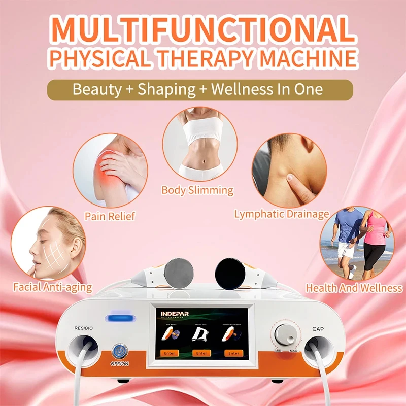 2024 Indiba 448Khz CET RET Body Slimming Pain Relief Machine Diathermy Tecar Fat Removal Skin Care Device