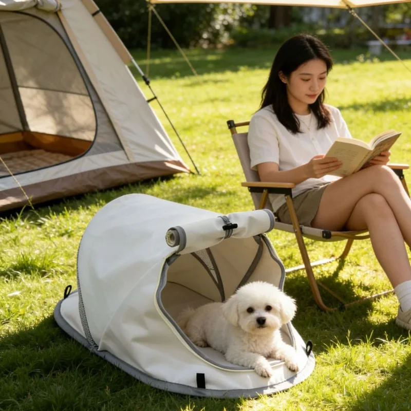 Tienda de campaña tipo cueva plegable impermeable para perros y gatos