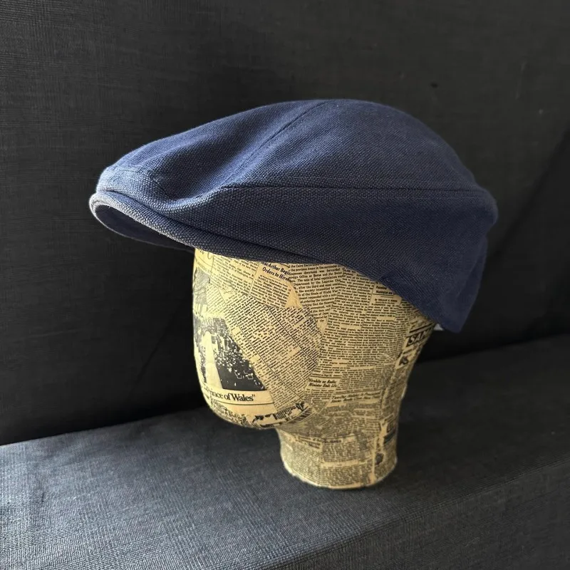 Big Heads 63-65cm Mens Newsboy Flat Cap - Gatsby Irish Duckbill Cap for Golf Driving Waterproof With Blue /Camel/Black/Khaki