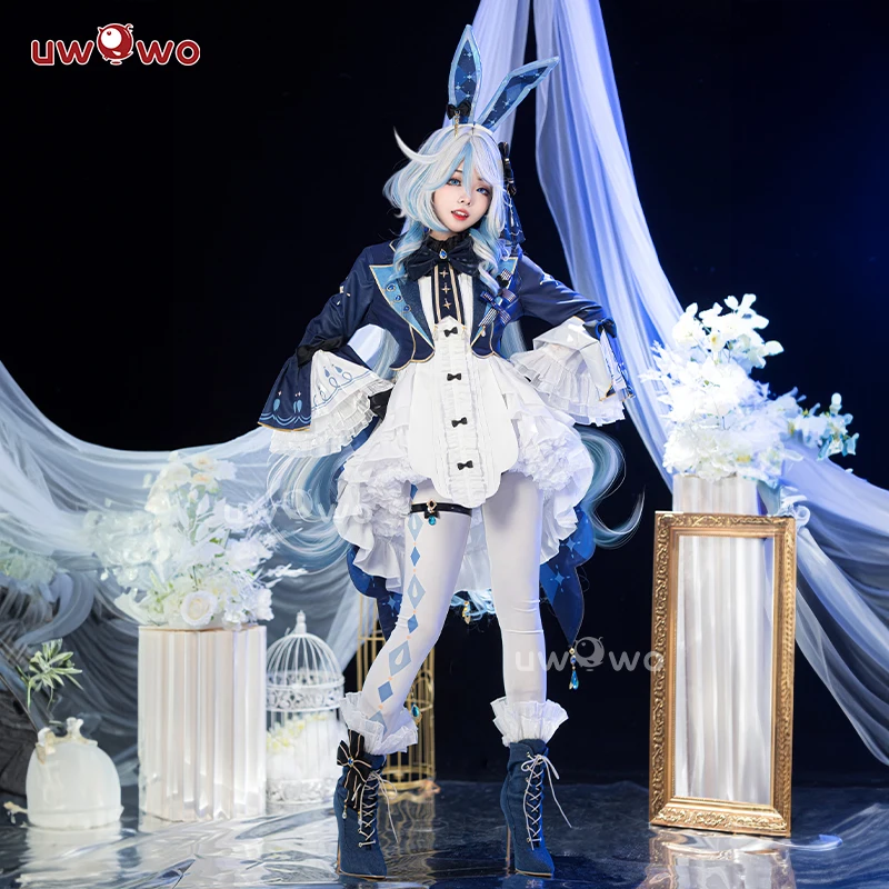 UWOWO Exclusive Furina Cosplay Genshin Impact Fanart Furina Cute Bunny Suit Cosplay Costume