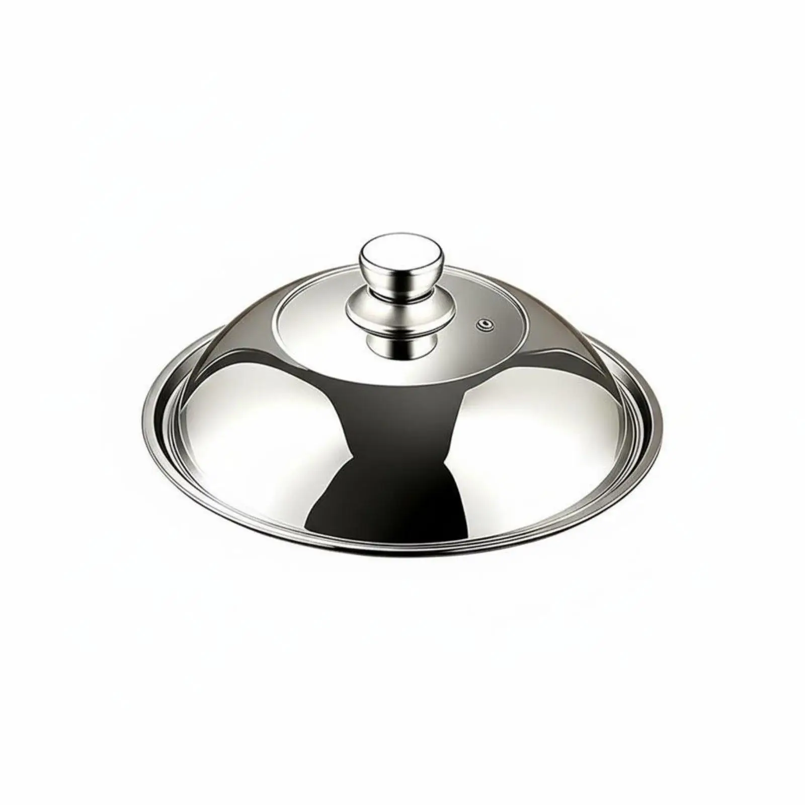 Stainless Steel Cover with Visible Glass Lid High Arched Pot Top for Cooking Pan Kitchen Accessory