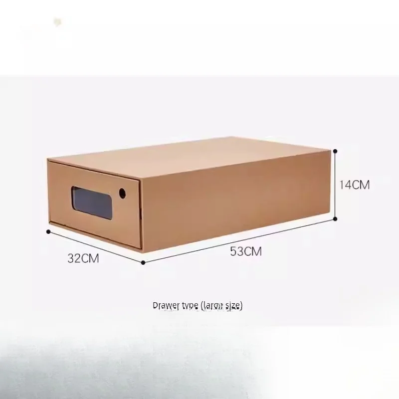 

Длинный прозрачный короб для хранения обуви Dormi oe Box, коробка из бумаги, волшебный инструмент для хранения