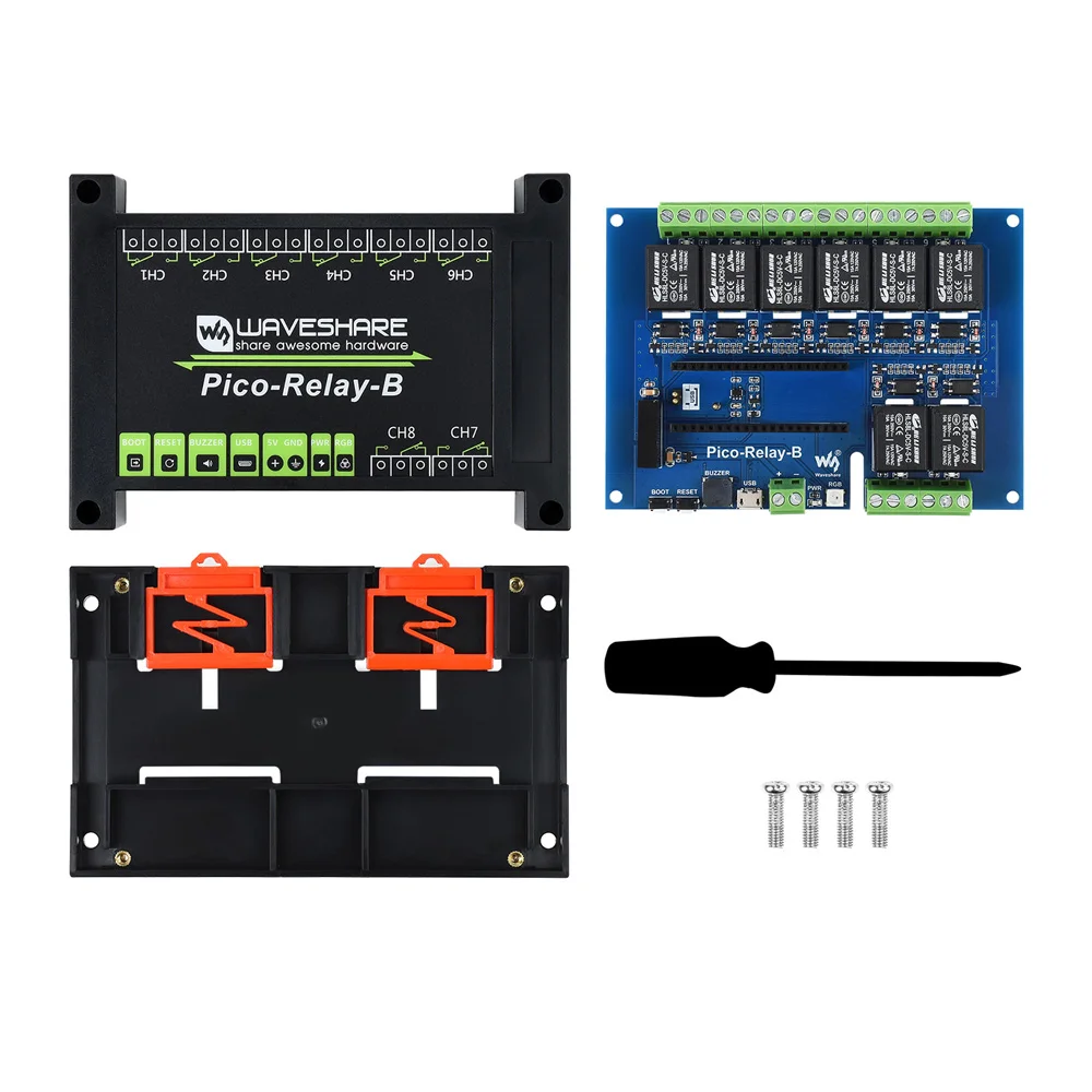 Modulo relè industriale a 8 canali Raspberry Pi Pico per l'isolamento del fotoaccoppiatore di isolamento dell'alimentatore Pico