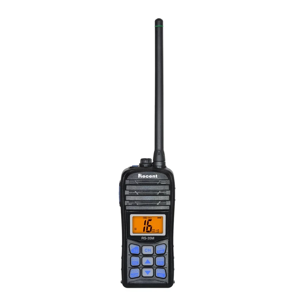

SALE Recent VHF Radio Walkie Talkies RS-35M WaterProof Interphone Handheld Emergency Transceiver Transmitter Marine Floating