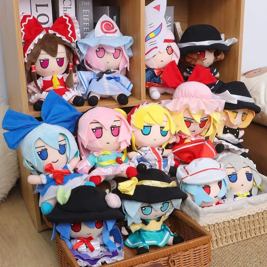 20cm 東方Project 暁雷霊夢 霧雨魔理沙 サイナ・フム・フランドル・スカーレット アニメ周辺グッズ ぬいぐるみ 東方キッド 誕生日プレゼント