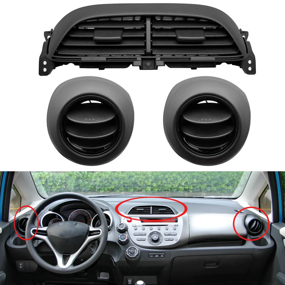 

Для Honda 2008-2013 2-го поколения подходит для JAZZ GK4, кондиционер, выходное отверстие, приборная панель, центральная вентиляционная панель, оригинал