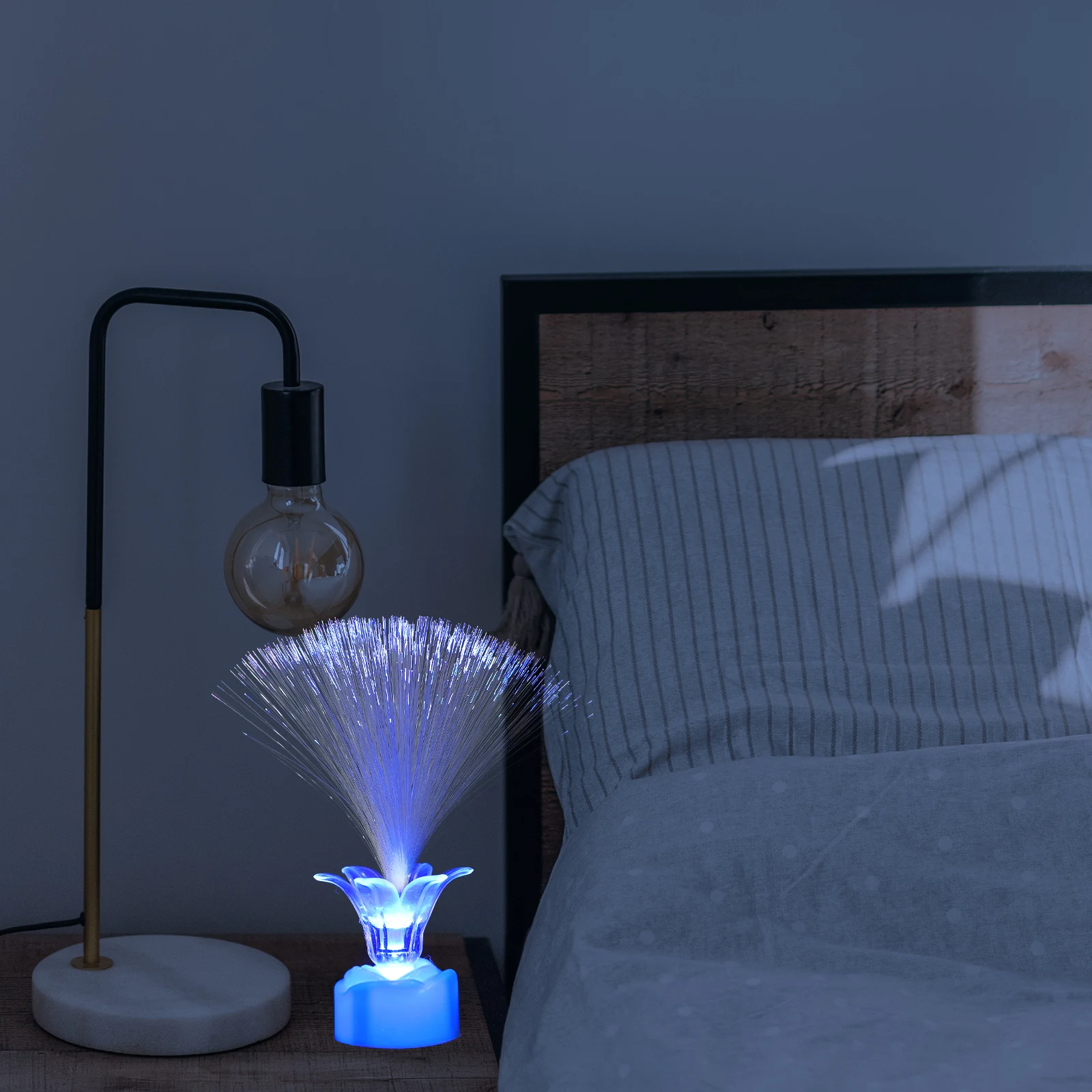 

10pcs Optic Light Gypsophila Night Lamp LED Color Changing Wedding Party Favors Decorative Glow Toy Christmas New Year Gift