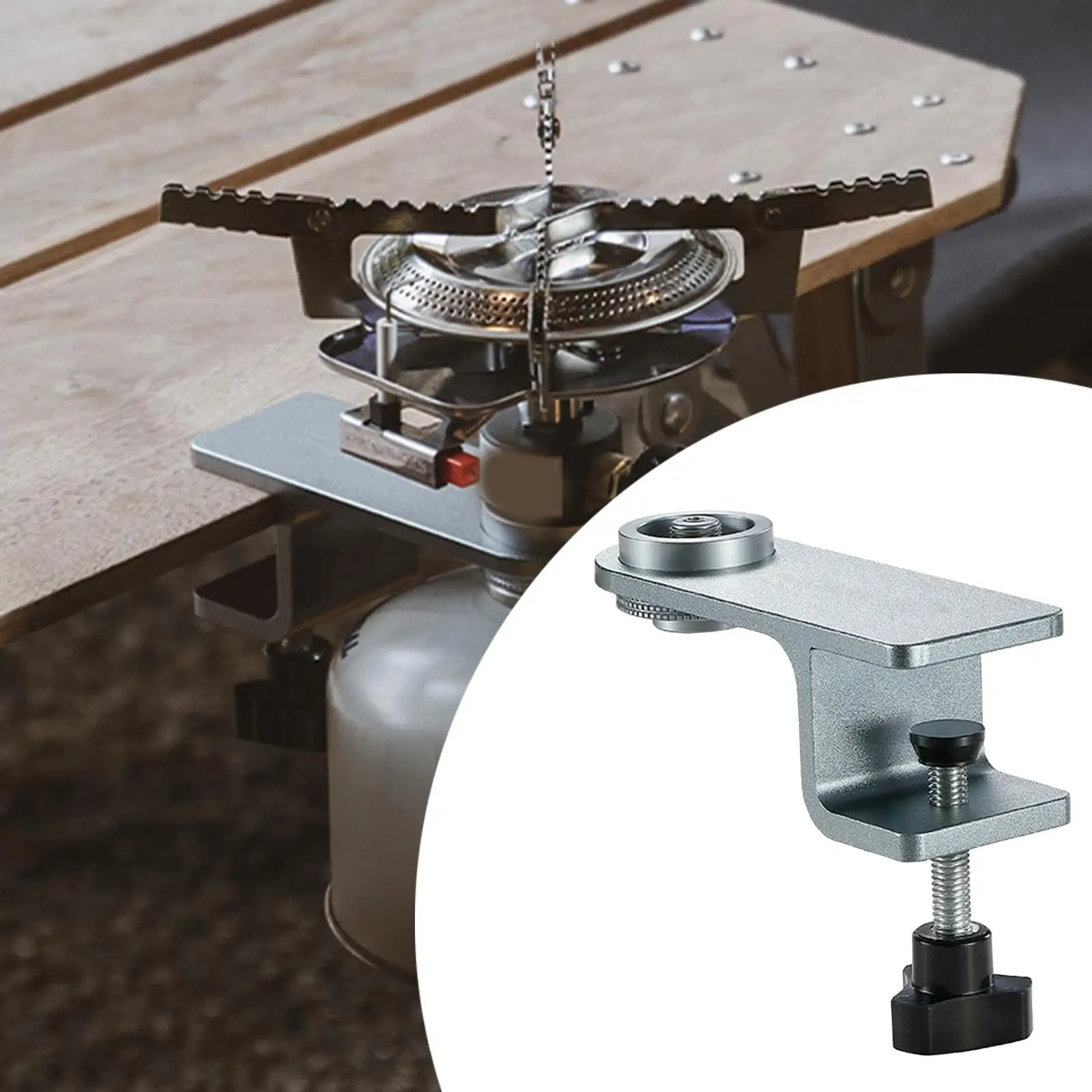 Base de braçadeira de mesa suporte de montagem ajustável resistente prático suporte de iluminação braçadeira de mesa para jardim quintal piqueniques