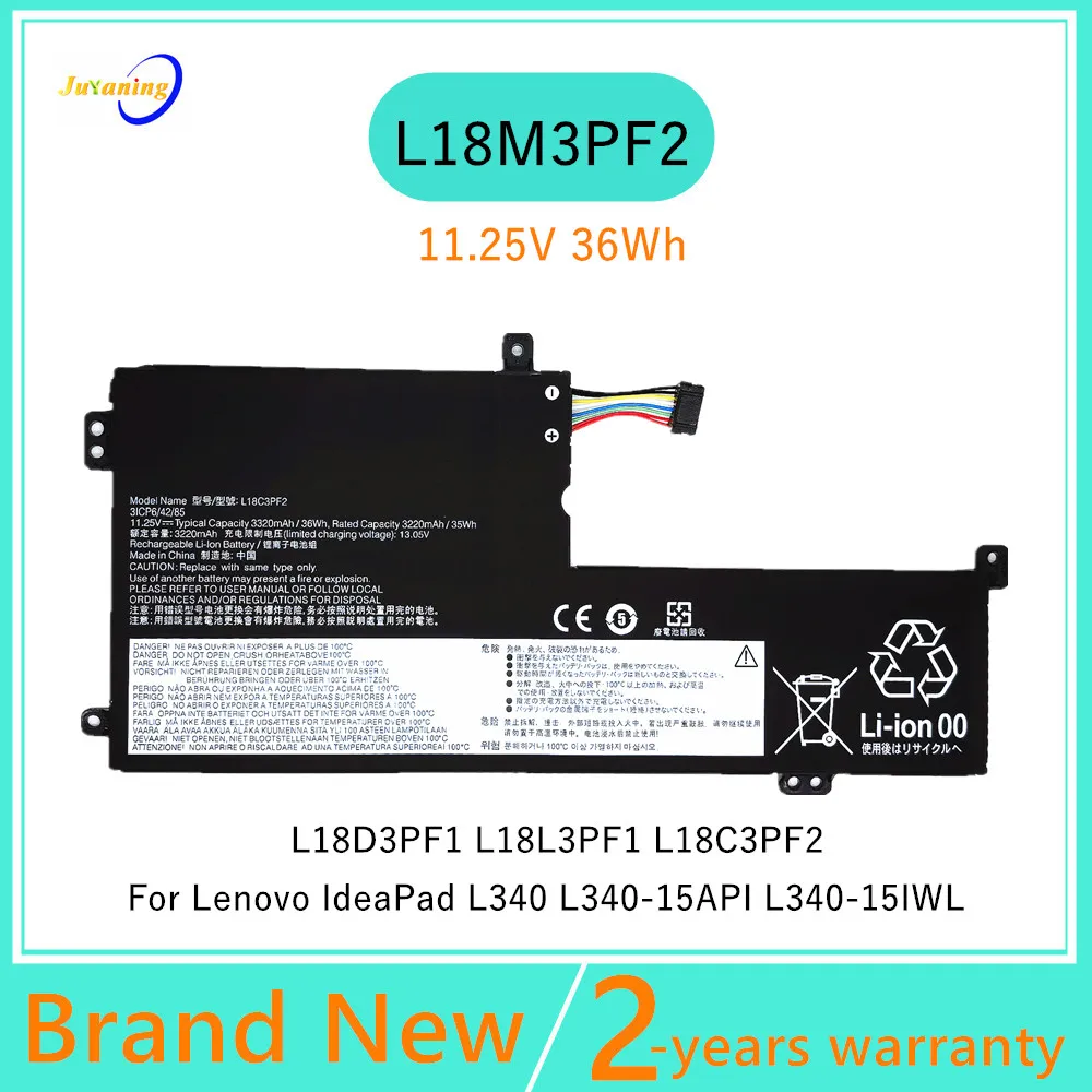 

11.25V L18C3PF2 Laptop battery For Lenovo IdeaPad L340 L340-15API L340-15IWL L18M3PF2 L18D3PF1 L18L3PF1