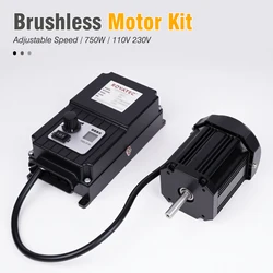 750 Watt Brushless DC Motor/ AC110V 220V Speed Controller/Adjustable speed CW CCW