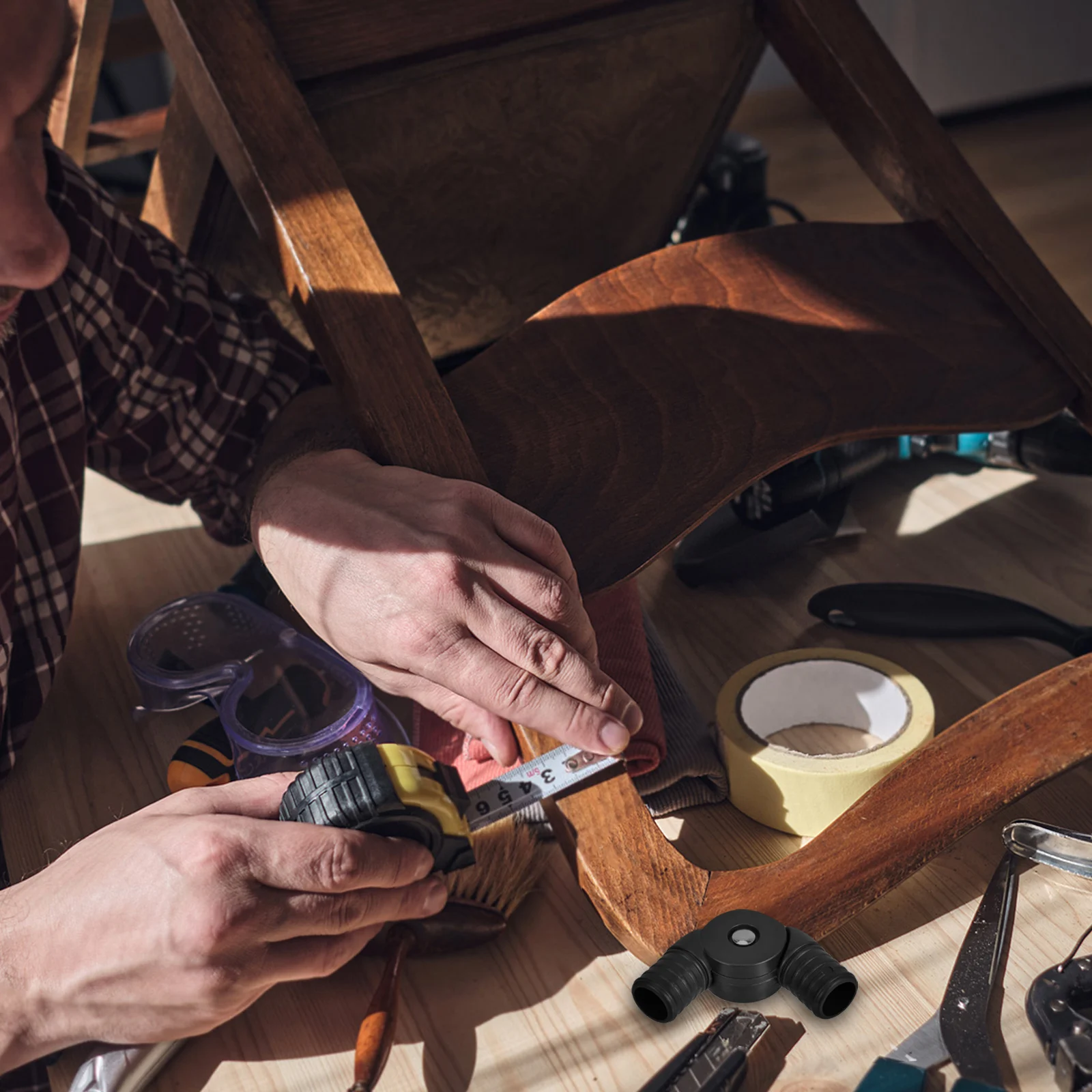 

2pcs Plastic Movable Joints For Lounge Foldable Chair Accessories Beach Chair Tube Fitting Recliner Replacement Parts Patio