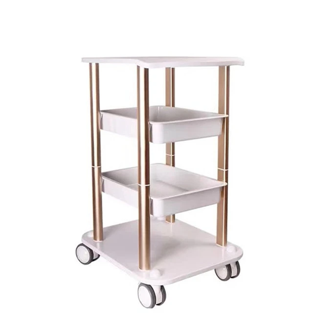 Hot Sale 4-wheel Mobile Salon Trolley for Beauty Machine