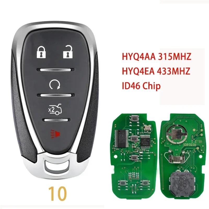 BB Key 315/433MHz HYQ4AA HYQ4EA Remote Key สําหรับ Chevrolet Camaro Volt Blazer Traverse Camaro Cruze Malibu Sonic Equinox Spark