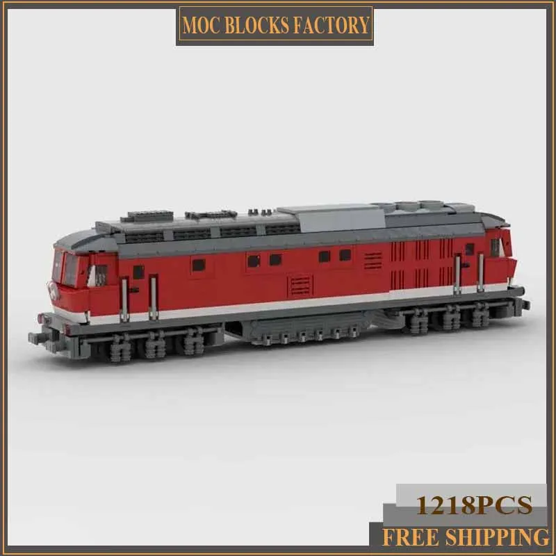 Stadsautomodel Moc Bouwstenen BR 232 Spoorwegtrein Model Model Technologie Baksteen DIY Assemblage Constructie Speelgoed Vakantiecadeaus