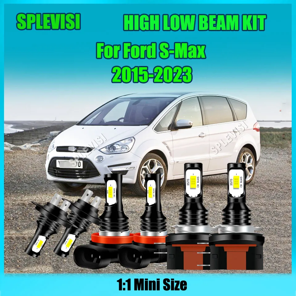 

Headlights High Low Beam Fog Light Bulbs Clear White OEM replacement For Ford S-Max 2015 2016 2017 2018 2019 2020 2021 2022 2023