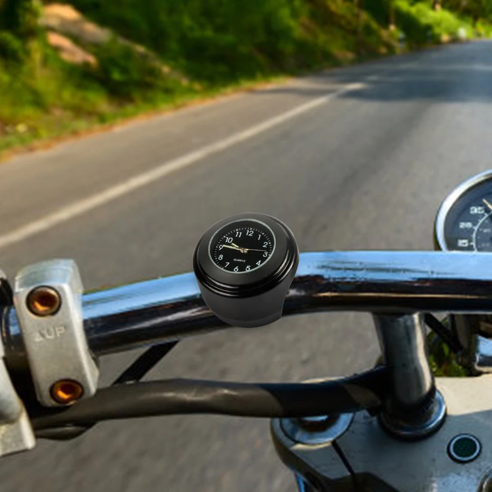 22-25 มม.Multi-Functional Dia รถจักรยานยนต์ Handlebar Mount นาฬิกาทนทานคลาสสิกกันน้ํา Luminous นาฬิกาควอตซ์