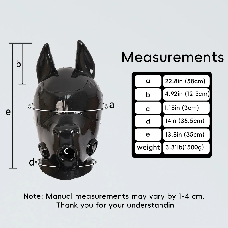 Furrjoi Silicone Horse Drone Head for Cosplay Costumes Latex Furry Fetish Hood Fursuit Color Customizable Anime Cyberpunk