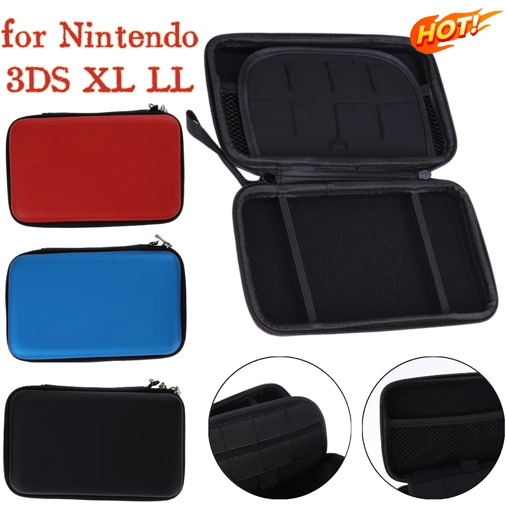 Bolsas de almacenamiento de cubierta dura para Nintendo 3DS XL 2DS, accesorios de consola, funda protectora, funda portátil con cremallera