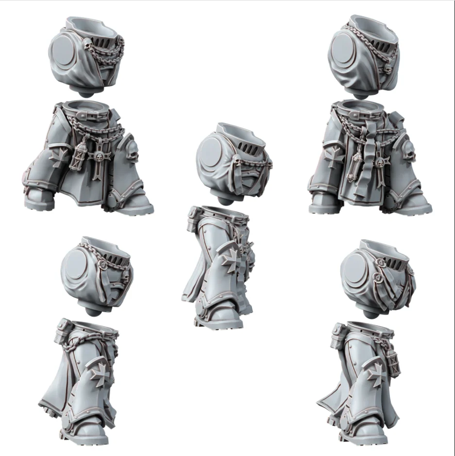 IMPERIAL TEMPLAR BODY SET, Space Warrior, Wargame Miniatures, Figure, Terrain and Bases, RPJ, TRPJ, Pathfinder, Infinity, Gamema