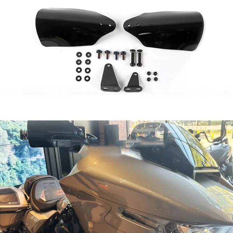 For Touring Road Glide Glide Road 2020 Motorcycle Handguards Protector Handlebar Hand Black