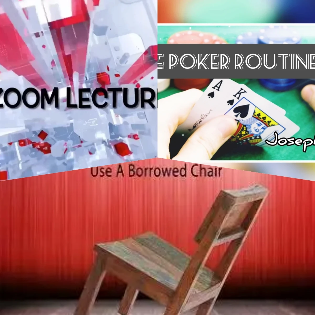 

The Magic Room Lecture by Vinny Sagoo，The Poker Routine by Joseph B，The Spirit Chair Levitation by Devin Knight - Magic tricks