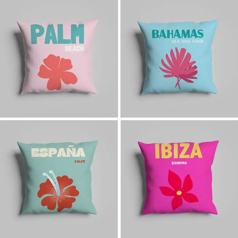 

Hand Drawn Flowers Pillow Case Pillowcase For Car Pillows 60x60 Cushions Luxury Double Sided Cover Home And Decoration Sofa 30x