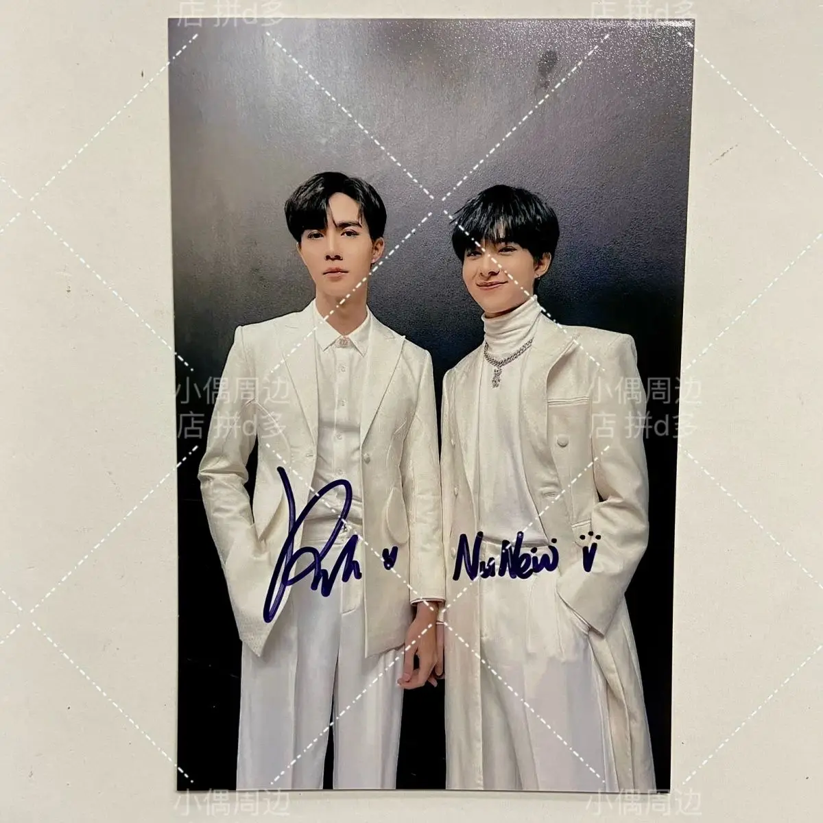 Thai BL Zeenunew autographed photo 6-inch non printed as birthday gift for friend