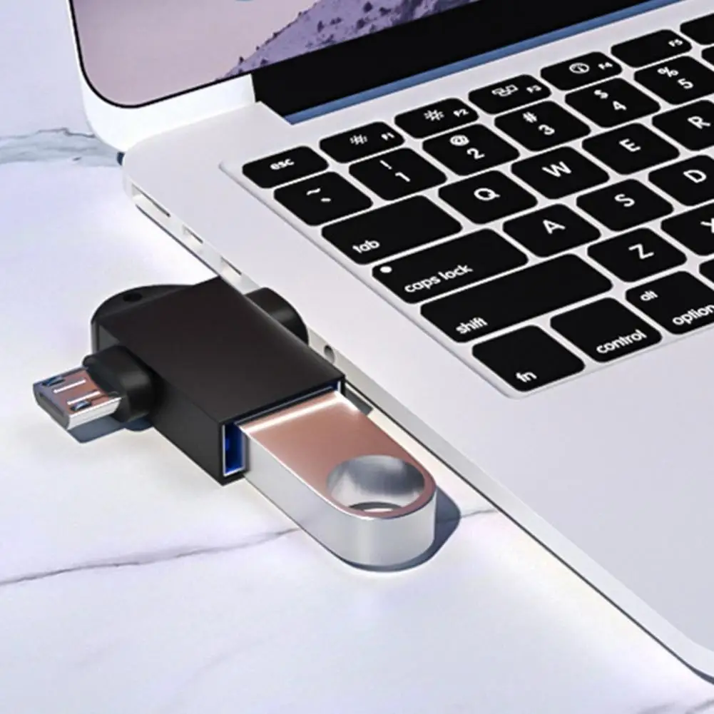 Mini convertidor Otg de alta velocidad, adaptador de tarjeta Universal, tamaño compacto, SIN controlador, lector de tarjetas Usb tipo c para conversión Otg portátil