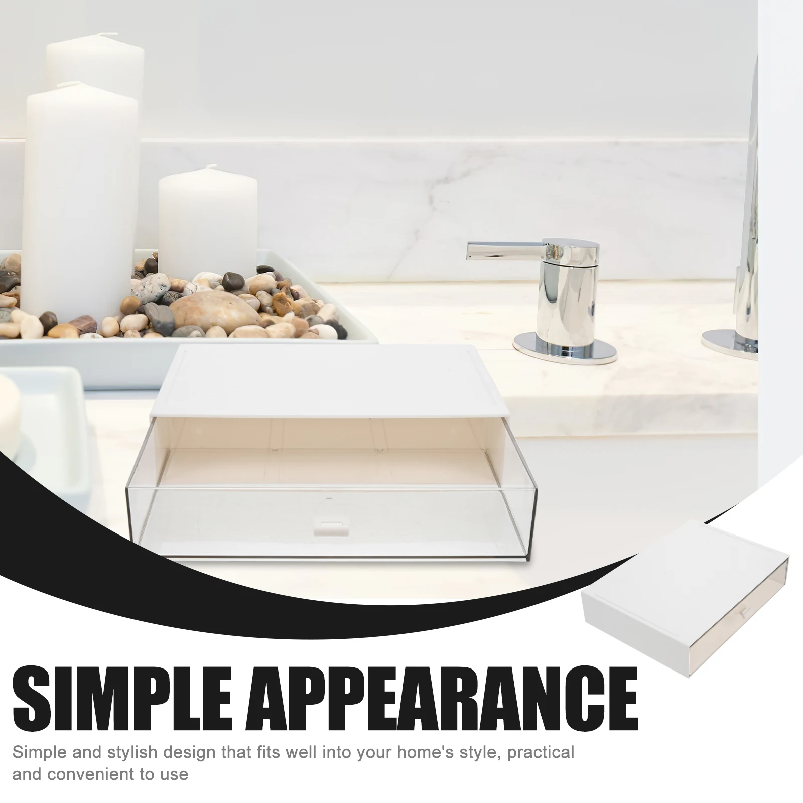 

Storage Box Clear Bins for Organizing Cosmetics Display Makeup Case Jewelry Organizer Caja De Maquillaje