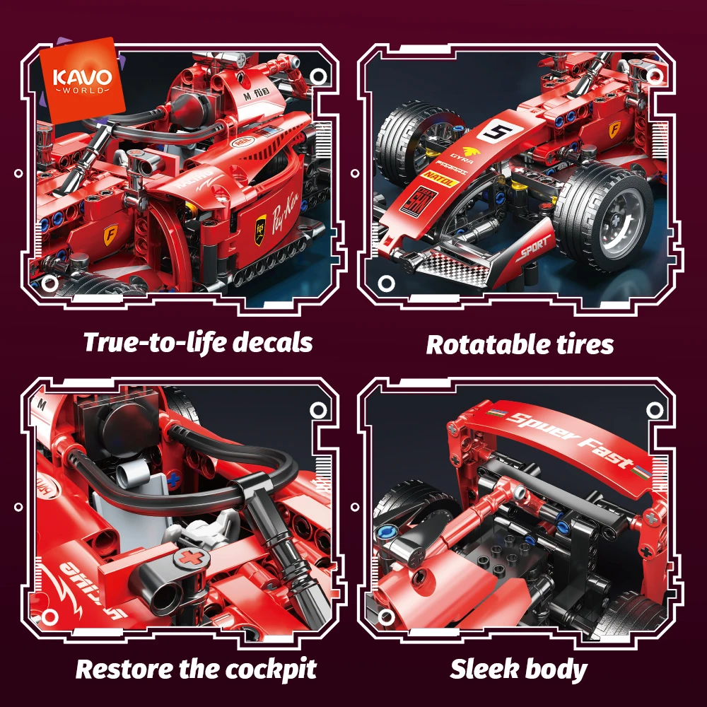 ToylinX RC Race Cars Building Sets Building Blocks Car Cool Collectible Model Car Kits Toys Christmas Gift