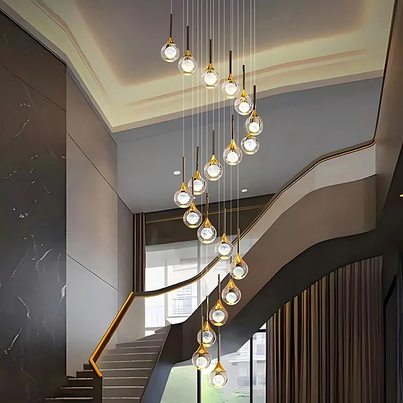

nordic style home decoration staircase crystal chandelier dining room chandelier indoor lighting fixture indoor large chandelier