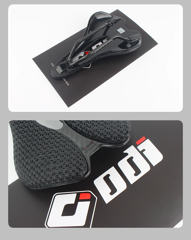 ODI Kohlefaser-3D-Druck Fahrradsattel Ultraleichtes und atmungsaktives hohles Wabenkissen Weicher Sitz für Rennrad/Rennrad/MTB – Detail 13