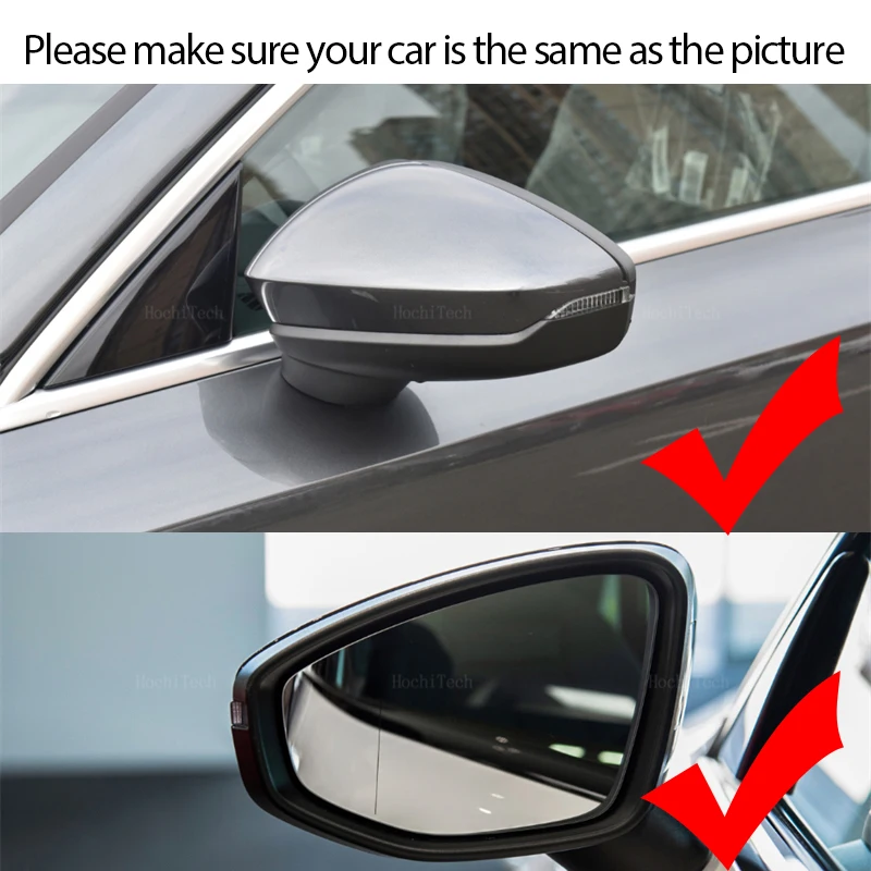 Rear View Mirror Glass for Audi S3 8Y 2020 ~ 2024 A3 RS3 Car Accessories Wide Angle Heating Side Wing Replacement 2023 2022 2021