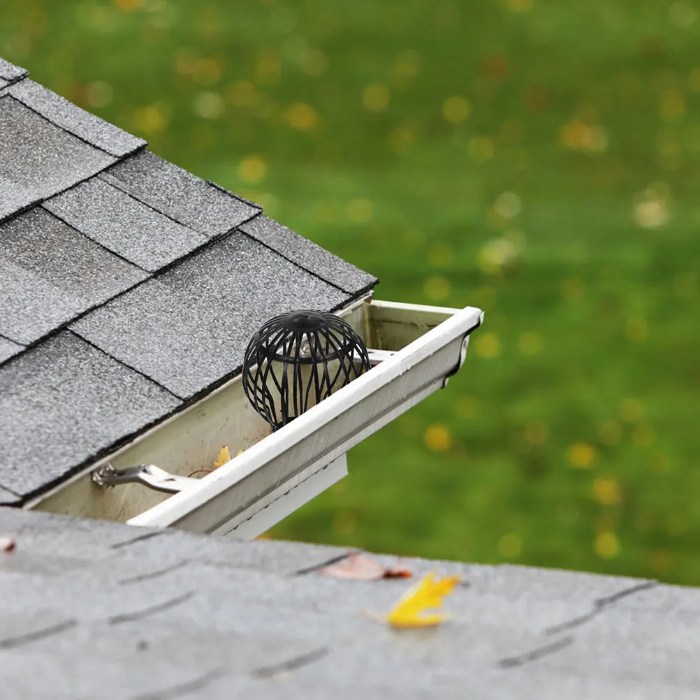 

6 шт. набор фильтров для водосточной трубы, пластиковая защита желоба, черная прочная крыша, балкон, защита от слива в ванной комнате, мусор