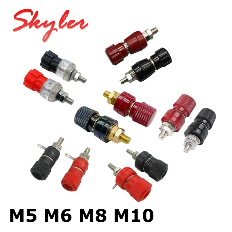 Universal New 6/8/10mm Remote Battery Power Junction Connector M5 M6 M8 M10Premium Post Terminal Kit Stud Accessory Thread Screw