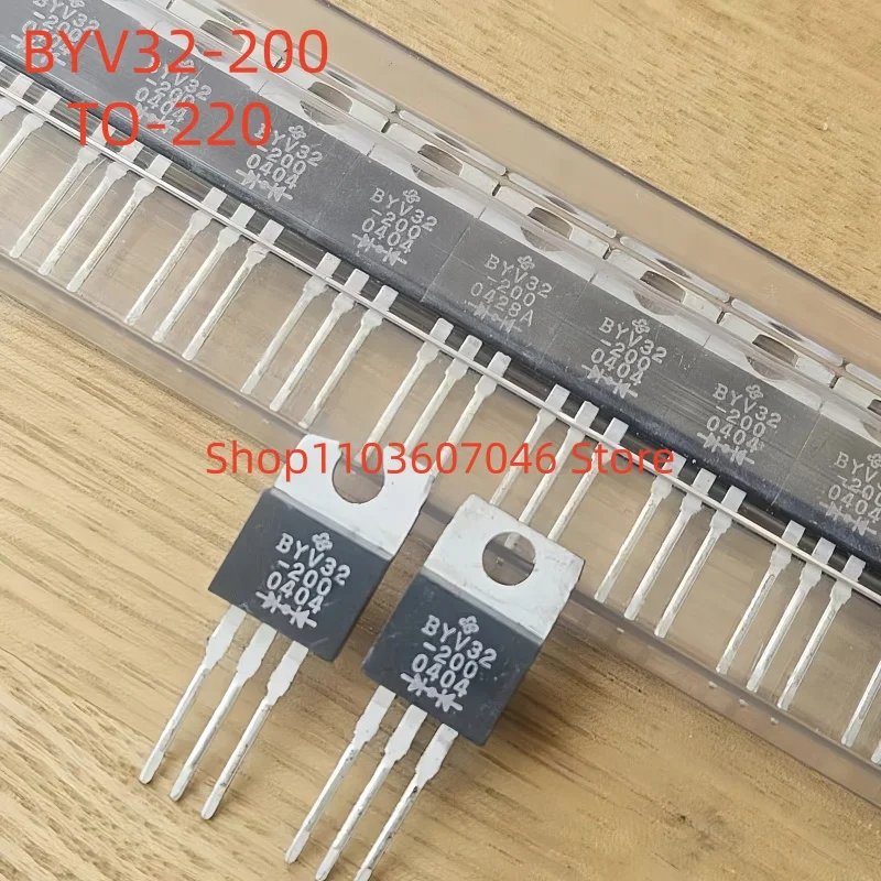5PCS BYV32-200 Fast Recovery Diode Direct Plug-in TO-220 Paket Dual Tube 18A 200V 25ns für Elektronik Markt