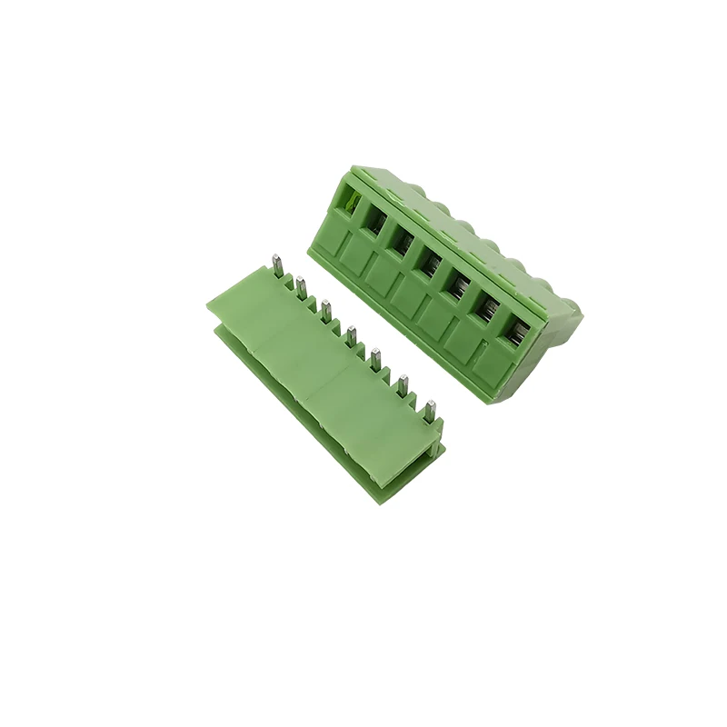 10Pairs 300V 10A 2EDG 5.08mm PCB Screw Terminal Block Connector Plug-Pin Right Angle Header Socket 2/3/4/5/6/7/8/9/10/12 Pin