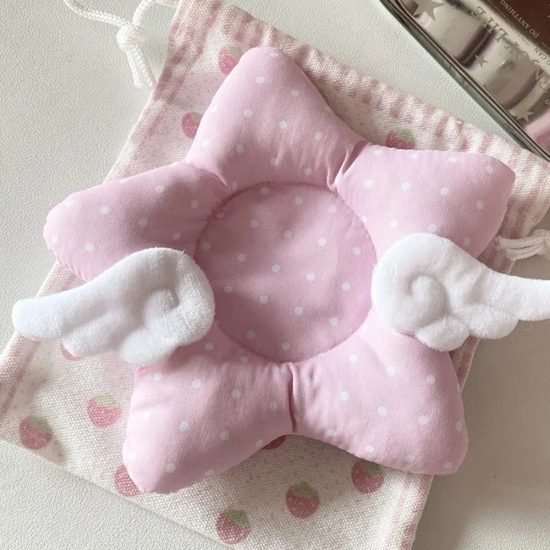 Cute Polka Dot Insulated Coaster Thicken Star Wings Cup Mat Cotton Non-slip Table Mat Home Decoration view 4