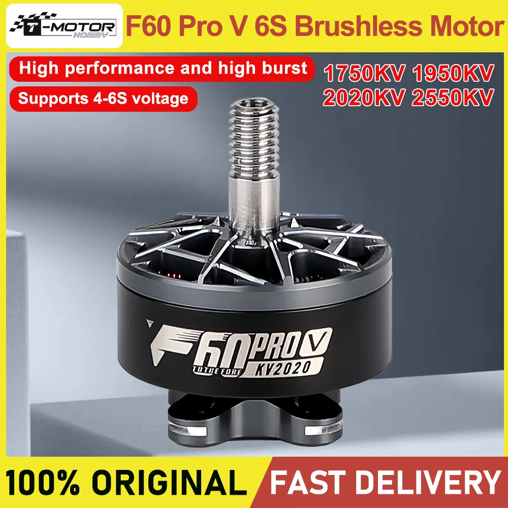 T-Motor F60 Pro V 6S Brushless Motor 1750 1950 2020 2550KV High Thrust FPV Racing Freestyle Quadcopter Motor Parts