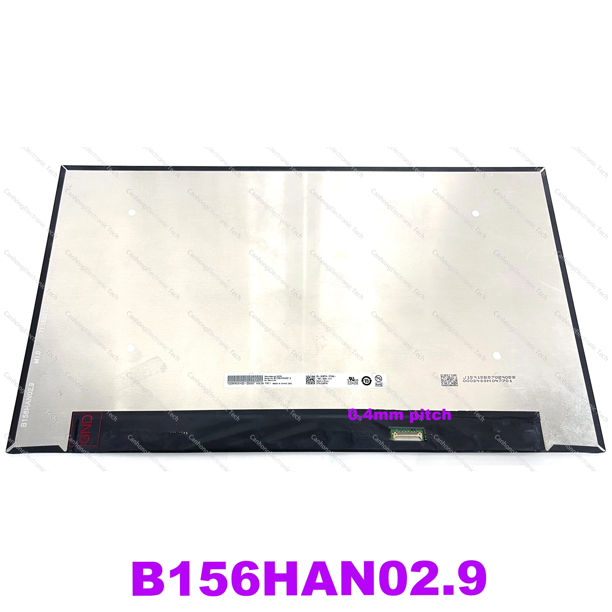 

15.6" 1080p For B156HAN02.9 FHD 1920*1080 0.4mm Pitch LCD LED Display Panel Matrix D/PN 0C9PFN Replacement Screen