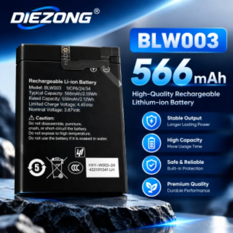 566mAh BLW003 Hight Quatlity Battery BLW003 for OPPO Watch 3 Pro OWW2l1 Batteries
