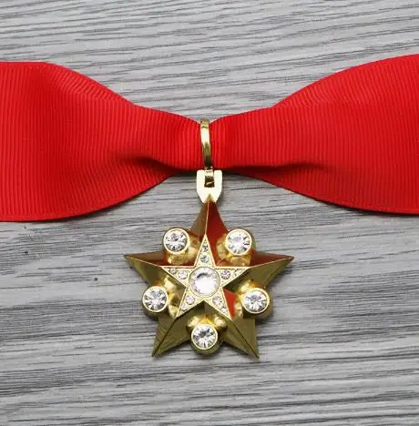 Marshal Gold Star Medal, Grand Marshal Gold Star Medal, Five Star Ribbon Brooch