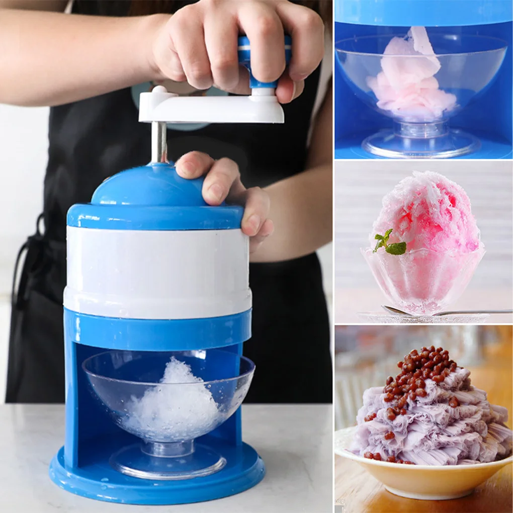 

Manual Ice Crushers Portable Hand Crank Ice Shaver Shave Ice Machine Smoothie Maker Household Kitchen Bar Ice Blender Drink Tool